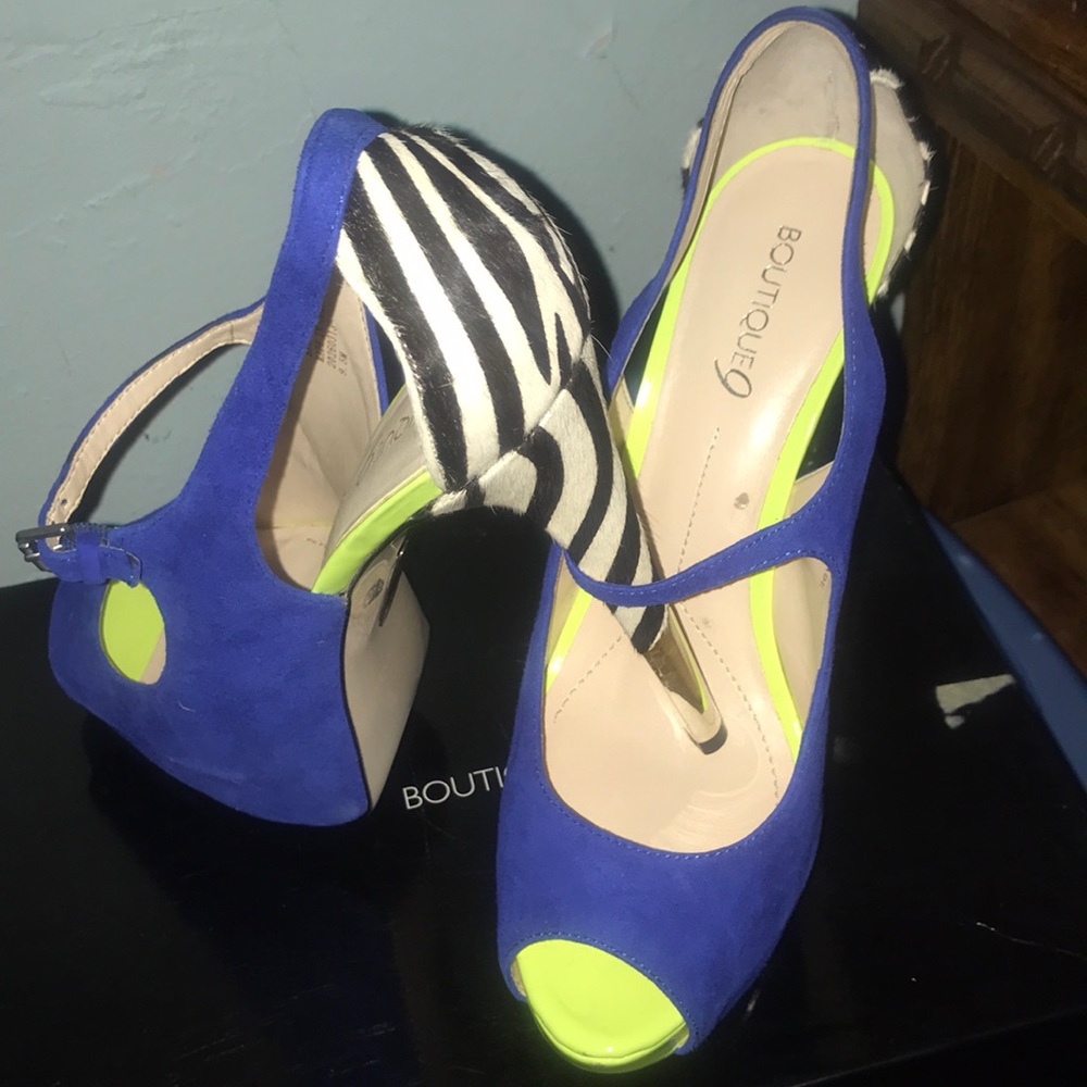Royal blue shoes